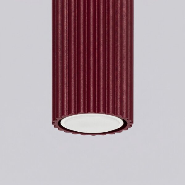 Deckenleuchte Aluminium Burgund GU10 B:6,5 cm rund