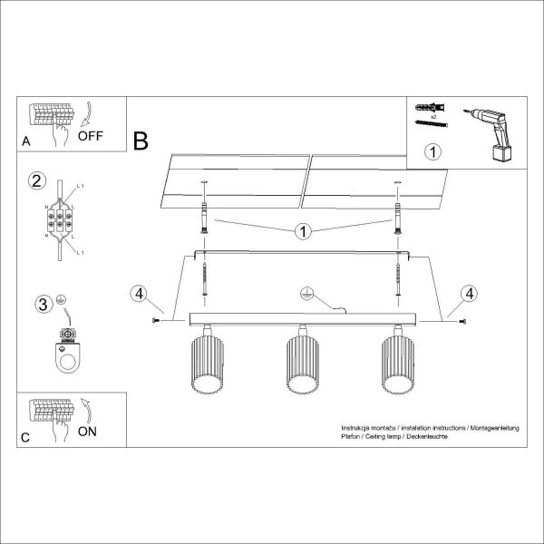 Deckenspot schwenkbar Aluminium Burgund GU10 B:25cm