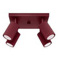 Deckenspot schwenkbar Aluminium Burgund GU10 B:25cm