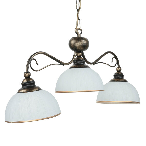 Suspension en brun antique L:74cm Lampe de table à manger
