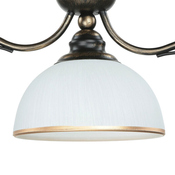 Suspension en brun antique L:74cm Lampe de table à manger