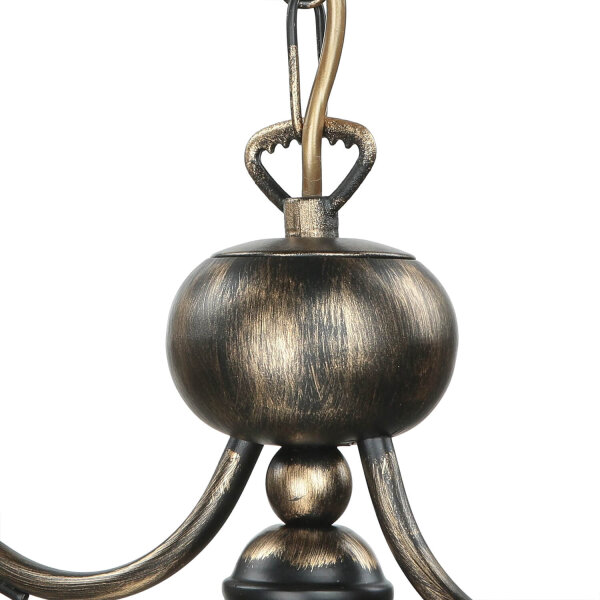 Suspension en brun antique L:74cm Lampe de table à manger