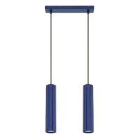 H&auml;ngelampe verstellbar Aluminium Ultramarin GU10 L:30cm