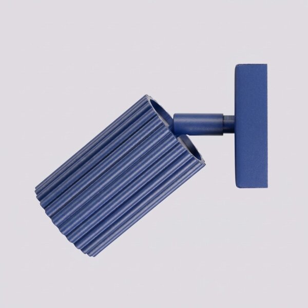 Wandlampe schwenkbar Aluminium Ultramarin GU10 H:16cm
