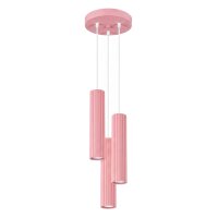 Hängelampe höhenverstellbar Aluminium Rosa GU10...
