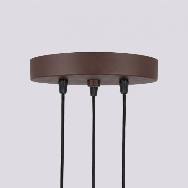Hängelampe höhenverstellbar Aluminium Braun GU10 19,5cm