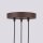 Hängelampe höhenverstellbar Aluminium Braun GU10 19,5cm