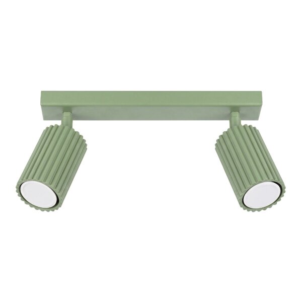 Deckenspot schwenkbar Aluminium Salbei GU10 L:30cm