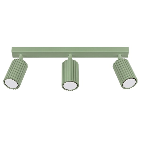 Deckenspot schwenkbar Aluminium Salbei GU10 L:45cm