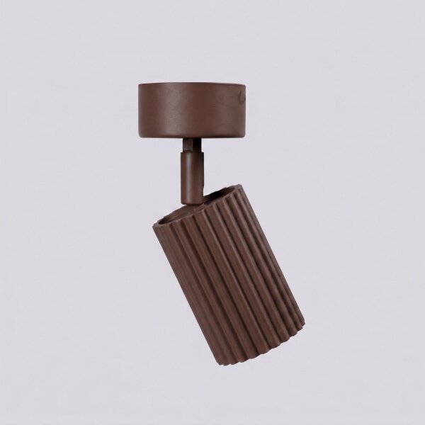 Deckenspot schwenkbar Aluminium Braun GU10 B:6,5cm