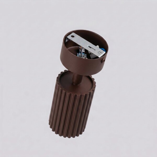 Deckenspot schwenkbar Aluminium Braun GU10 B:6,5cm