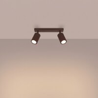 Deckenspot schwenkbar drehbar Aluminium Braun GU10 30cm