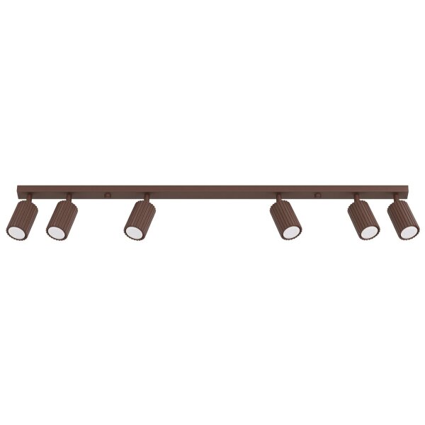 Deckenspot schwenkbar Aluminium Braun GU10 L:117cm