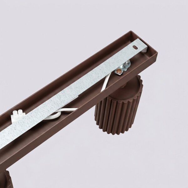 Deckenspot schwenkbar Aluminium Braun GU10 L:117cm