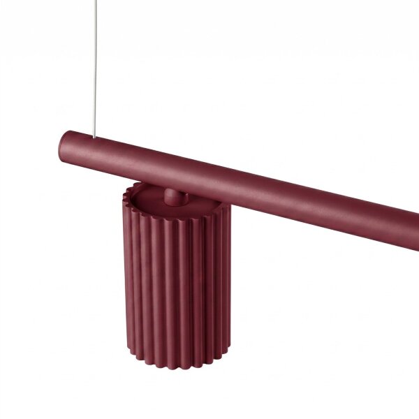Hängelampe verstellbar Aluminium Burgund GU10 L:122cm