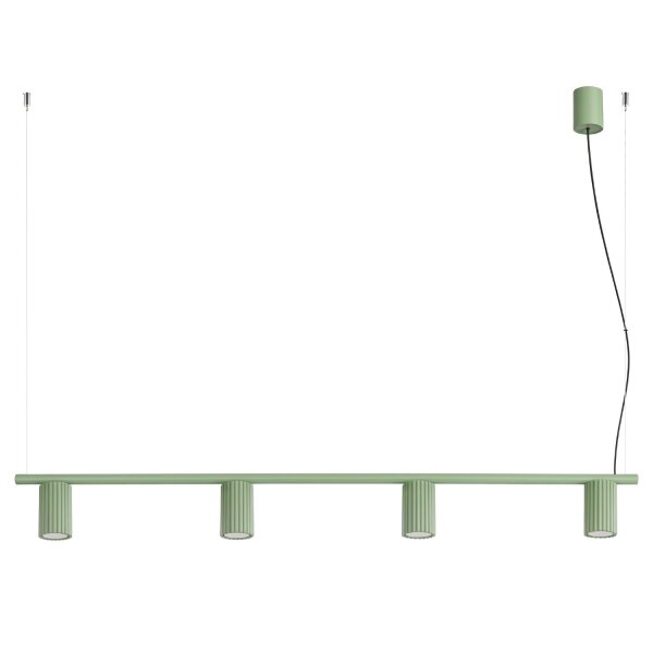 Hängelampe höhenverstellbar Aluminium Salbei GU10 122cm