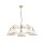 Suspension DELMARE Blanc &Oslash;74cm Lampe de salle &agrave; manger