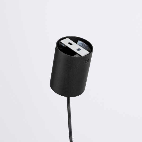 Pendelleuchte Holz Schwarz Natur GU10 Ø10cm rund Modern
