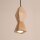 Pendelleuchte Holz Schwarz Natur Modern GU10 Ø8 cm rund