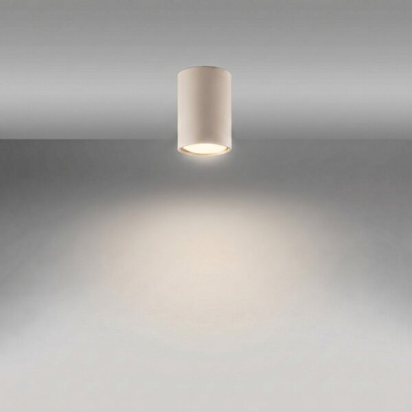 Deckenleuchte Stahl Taupe Modern GU10 H:10 cm rund