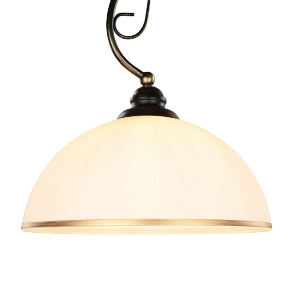 Lampe à suspendre en verre Ø30cm Lampe à suspendre table à manger 1xE27