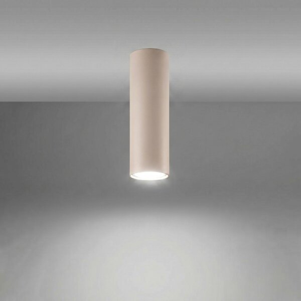 Deckenleuchte Stahl Taupe Modern GU10 L:6 cm rund