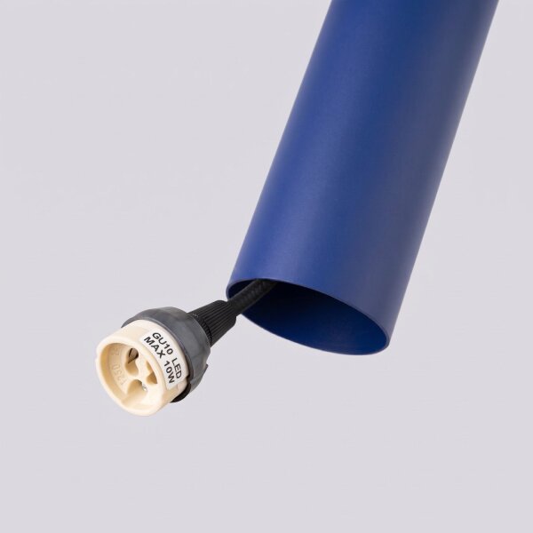 Pendelleuchte Stahl Ultramarin Modern GU10 L:8 cm