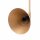 Wandlampe Stahl Gold Schalter E14 H:30 cm wohnlich