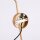 Wandlampe Stahl Gold Schalter E14 H:30 cm wohnlich