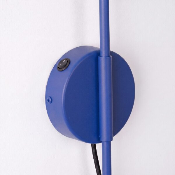 Wandlampe mit Schalter Stahl Ultramarin E14 H:30cm