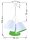 Suspension 3 abat-jours Blanc Vert Enfants Filles