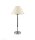 Lampe de table SELUSSA Tissu Abat-jour Chrome Blanc 52cm