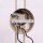Wandlampe Stahl Taupe Schalter 2-flammig E14 T:80cm