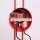 Wandlampe Stahl Rot Schalter 2-flammig E14 T:80 cm