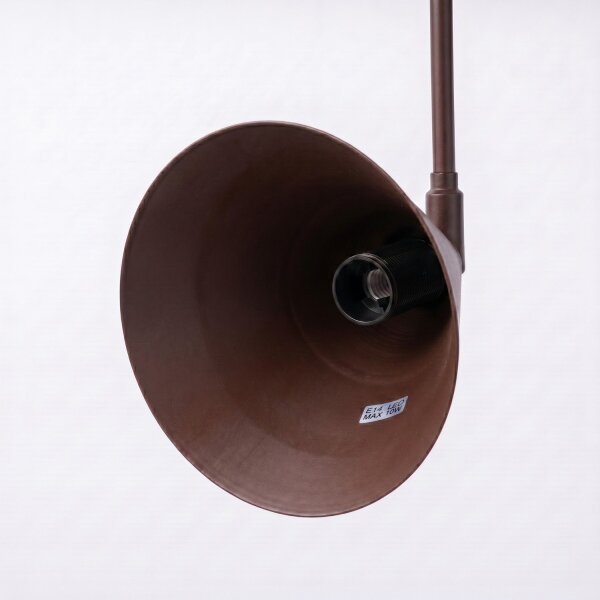 Wandlampe Stahl Braun Schalter 2-flammig E14 H:30cm