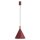 Hängelampe Stahl Burgund E27 Ø24,5cm wohnlich rund