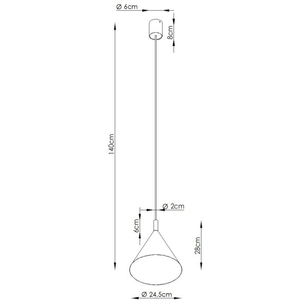 Pendelleuchte Stahl Ultramarin E27 Ø24,5 cm rund Modern