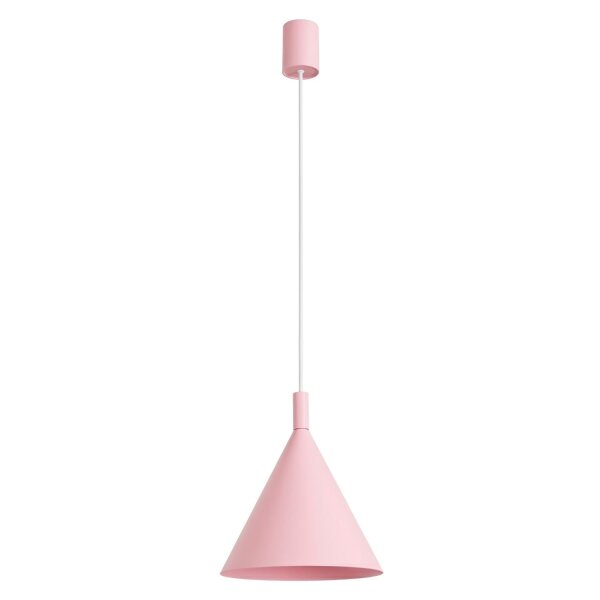 Pendelleuchte Stahl Rosa E27 Ø24,5cm wohnlich rund
