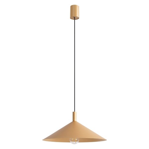 Pendelleuchte Stahl Gold Modern E27 Ø40 cm rund