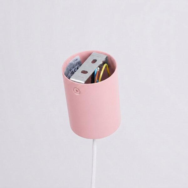 Pendelleuchte Stahl Rosa Modern E27 Ø40 cm rund