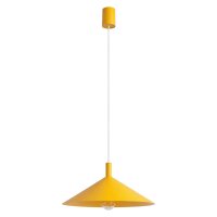 Pendelleuchte Stahl Gelb Modern E27 Ø40 cm rund