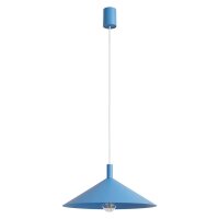 H&auml;ngelampe Stahl Hellblau E27 &Oslash;40 cm wohnlich...