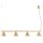 Pendelleuchte Stahl Gold 4-flammig E14 L:122 cm