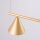 Pendelleuchte Stahl Gold 4-flammig E14 L:122 cm