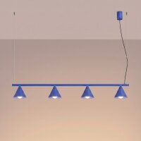 Hängelampe Stahl Ultramarin 4-flammig E14 L:122 cm