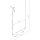 Pendelleuchte Stahl Salbei 4-flammig E14 L:122 cm