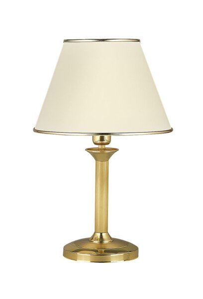 Lampe de table classique PENELO en laiton blanc Lit