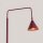 Stehlampe schwenkbar drehbar Stahl Burgund E14 H:165cm