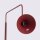 Stehlampe schwenkbar drehbar Stahl Burgund E14 H:165cm