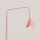 Stehlampe schwenkbar drehbar Stahl Rosa E14 H:165cm
